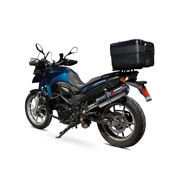 Scorpion Exhaust BMW F650 GS 2008 - 2012 Factory Oval Slip-on Polished Stainless Steel Sleeve